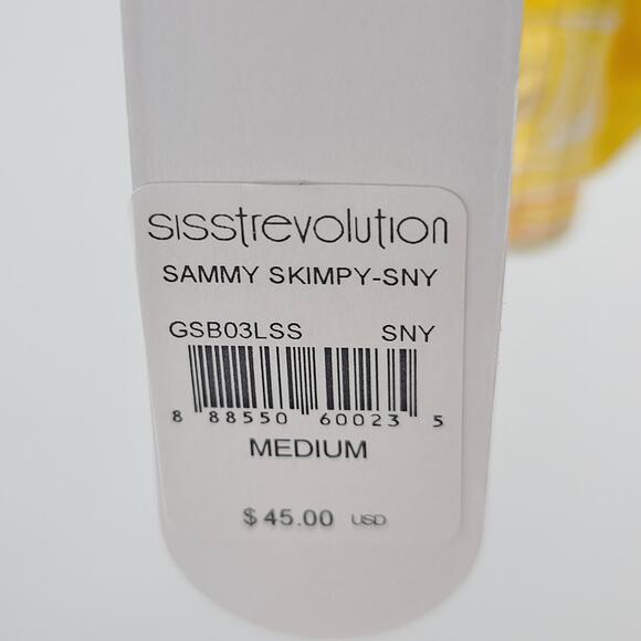 SISSTREVOLUTION Sammy Skimpy Bikini Bottom In Sny-sunny NWT - Picture 6 of 6